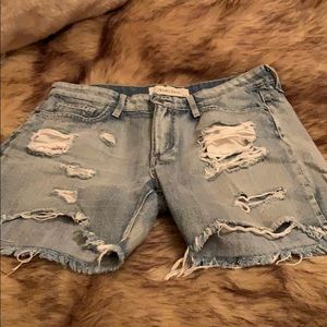 Denim shorts